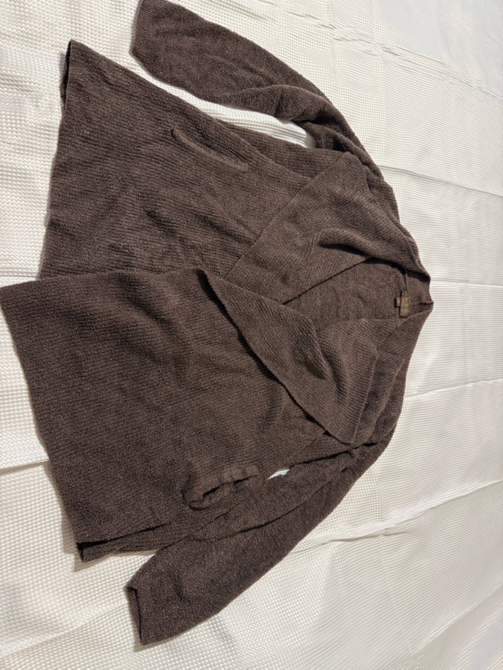 Barefoot Dreams Brown Open-Front Cozy Chic Lite Cardigan